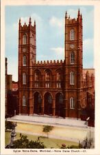 Eglise Notre-Dame, Montréal.-Notre Dame Church  Canada  Postcard UNP picture