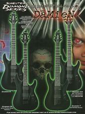 Schecter Damien EX FR 6 7 string guitar 2005 ad 8 x 11 advertisement print picture