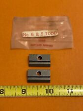 NOS - 1 PR. TODD #6/#5 REPLACEMENT CUTTER NIPPER JAWS - NEW -  picture