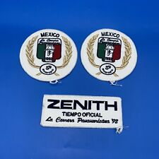 1992 Mexico La Carrera Panamericana Patches Lot Of 3 Zenith 50th Anniversary  picture