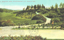 VIntage Postcard-Schoolmasters Hill,Franklin Prk,Boston MA,U.S.S.Delaware Cancel picture