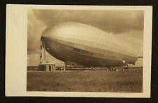 1930 Postcard Grad Great Zeppelin Blimp Airship RPPC Brasil Correio 300 Stamp picture
