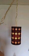 Vintage 1970s Chain Swing Lamp. Works.  picture
