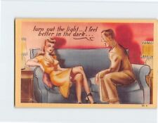 Postcard Lover on Coach Scene Love/Romances Greeting Card picture