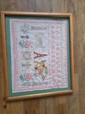 Charming Antique French Sampler 1900 picture