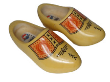 Wooden Dutch Shoes Clogs  Made in Holland Souvenir Wood Shoes Decor 16cm 25-26 picture