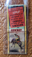 1930's Cowboy Cigarette Cheyenne, Wyoming  Matchbook Match Cover picture