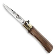 Old Bear Classical Walnut Wood Carbon Steel Clip Point Folding Knife 9306-17_LN picture