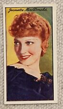1935 Carreras Famous Film Stars #48 Jeanette MacDonald picture