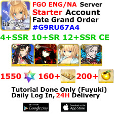 [ENG/NA][INST] FGO / Fate Grand Order Starter Account 4+SSR 160+Tix 1570+SQ picture
