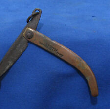 ANTIQUE SERBIA 20 century TRADITIONAL HAND-MADE FOLDING KNIFE marked  picture