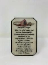 Vintage Firefighters Prayer In Marble Engraved 5