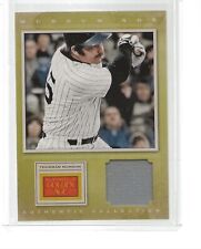 2012 PANINI GOLDEN AGE Museum Age Worn Relic #38 Thurman Munson Yankees Captain picture