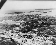 Aerial of Exposition buildings,San Diego,California,May 7,c1935,trees,water picture