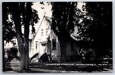 Winnebago Minnesota~Lutheran Church~Large Trees in Front~1940s RPPC picture