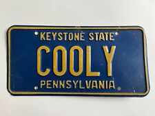 Vanity License Plate COOLY Pennsylvania Coolie Cooley Butt Hiney Funny Rear End picture