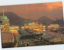 Postcard Aberdeen Marina Club and marina Hong Kong China picture