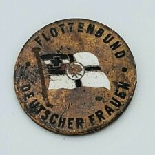 Original WW1 German Iron Cross Imperial Eagle Women Fleet lady button pin badge picture