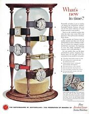 Watchmakers of Switzerland: `What's new in time?`  Vintage 1958 Print Ad picture
