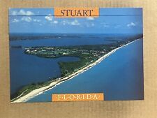 Postcard Stuart FL Florida Beach Aerial View House Of Refuge Vintage PC picture