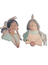 Vintage 1970's Sexton Native American  Cast Aluminum  Wall Set Made In  U.S.A. picture