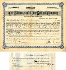 Baltimore and Ohio Railroad Co. Issued to and Signed by Edward S. Harkness- Stoc picture