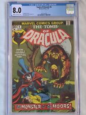 Tomb of Dracula #6 The Monster of the Moors 1972 Neal Adams Cover CGC 8.0 picture
