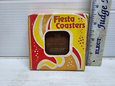 Vintage Fiesta Drink Coasters New In Box National Iron & Metal Company picture