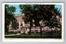 Carthage MO-Missouri, High School, Antique, Vintage c1946 Souvenir Postcard picture