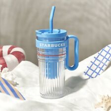 Starbucks 2024 China Summer Seaside Handle Plastic 35oz Tumbler picture