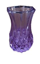 Vintage Neodymium Alexandrite Purple Glass Bud Vase Cristal D’Arques Small 3.25