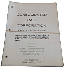 APRIL 1979 CONRAIL FREIGHT SCHEDULES picture