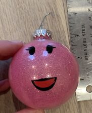 Roblox Christmas Ornament Pink Ball Smiling Face NEW picture