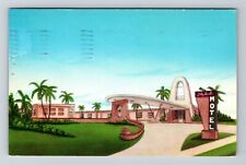 Perry FL-Florida, Skylark Motel, Exterior Area, Vintage Postcard picture