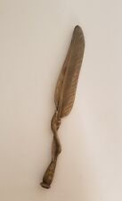 Antique French Bronze Feather & Talon Claw Letter Opener picture