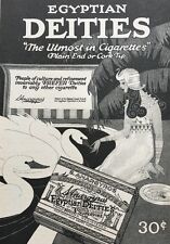 Antique 1919 Egyptian Deities Cigarette Advertisement Print Ad  picture