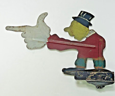 Early Mechanical Hand Painted Metal Figural Folk Art Car Truck Auto Turn Signal picture