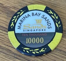Casino Chip $10000 Marina Bay Sands Casino Singapore  OBSOLETE picture