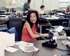 Mary Tyler Moore Show Mary on phone typing at her desk in newsroom24x36 Poster picture