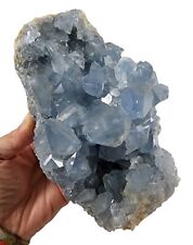 Blue Celestite Crystal Natural Specimen Madagascar 3lbs 3.9oz. Angel Stone picture