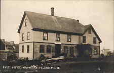Monhegan Maine ME Post Office c1910 Real Photo Postcard picture