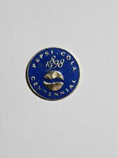  Pepsi Centennial Round Hat Lapel Pin Back Metal Vtg 1898-1998 1.25