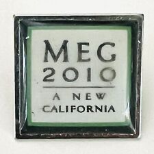 Meg Whitman California (R) Governor nominee 2010 Woman political pin button picture