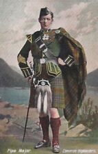 CPA PC MILITARY SERIES.  - PIPE MAJOR. - CAMERON HIGHLANDERS. picture