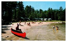 Wolfeboro NH New Hampshire Point Breeze Lake Wentworth Beach Chrome Postcard picture