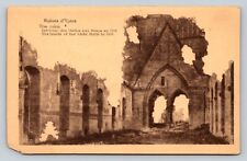 Interior Of Cloth Halls Ruins of Ypres WWI in Belgium Vintage Postcard 0506 picture