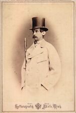 ROYAL Vintage Cabinet Card -Prince Robert, Duke of Chartres 1840-1910 #4 picture