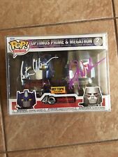 Funko Pop Autographed Transformers 2 Pack Signed By Peter Cullen & Frank Welker picture