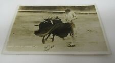 Bullfighter Pase de la Firma Postcard RPPC Real Photo picture