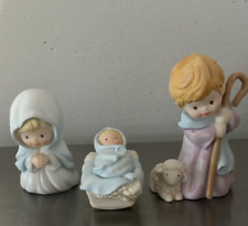 3 pc VNTG AVON Heavenly Blessings Nativity MARY JOSEPH JESUS 1980s  picture